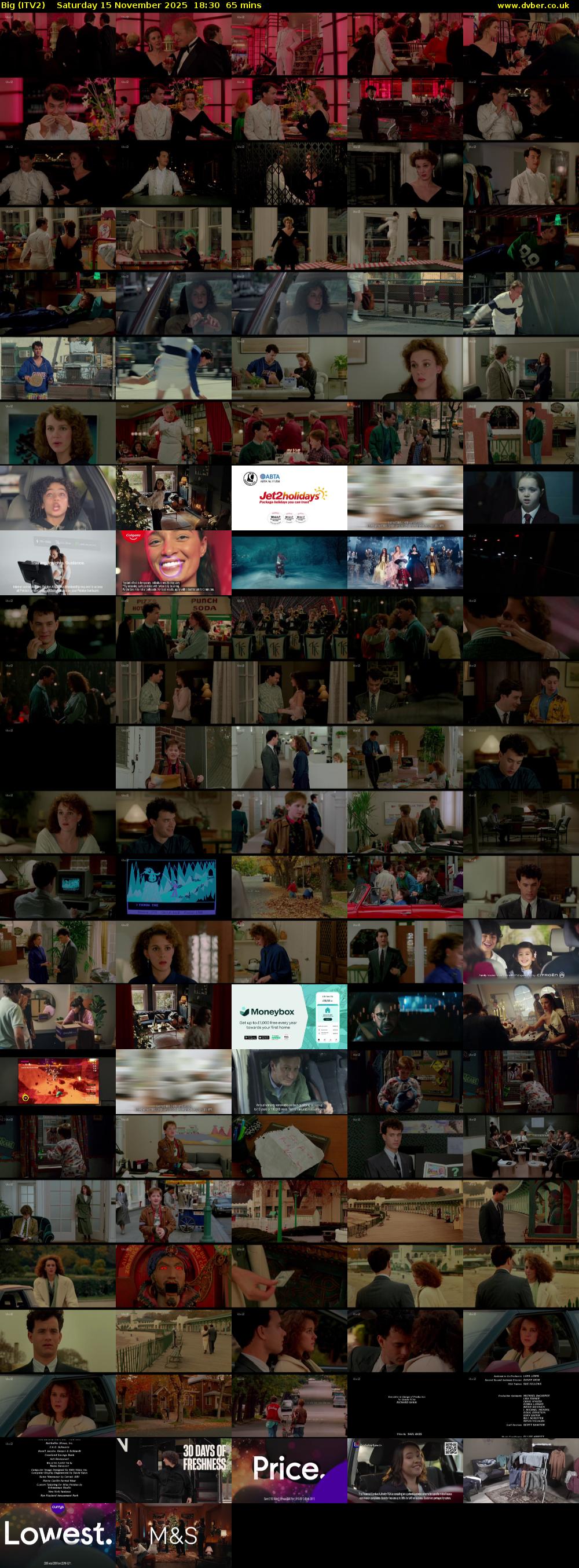Big (ITV2) Saturday 15 November 2025 18:30 - 19:35