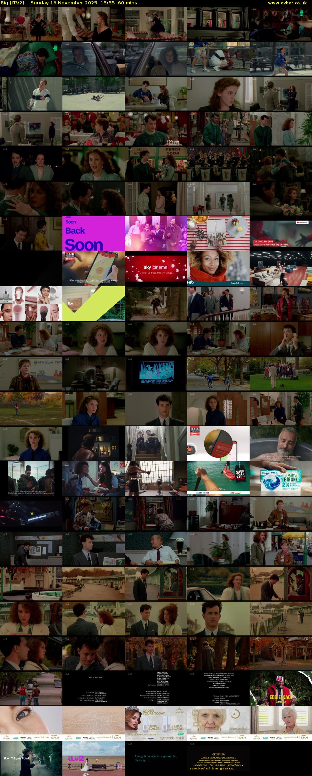 Big (ITV2) Sunday 16 November 2025 15:55 - 16:55