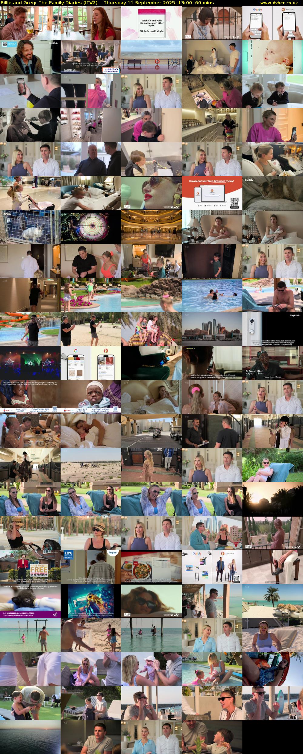 Billie and Greg: The Family Diaries (ITV2) Thursday 11 September 2025 13:00 - 14:00