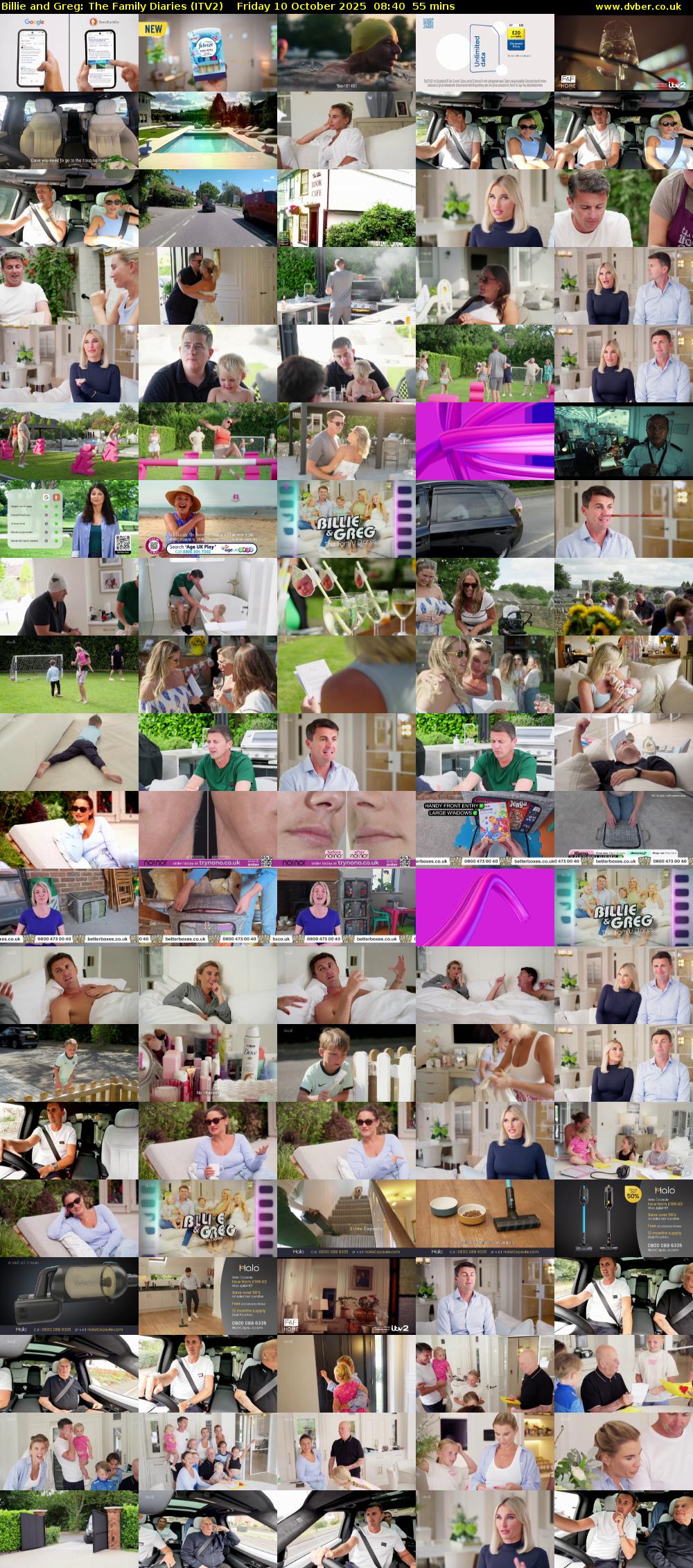 Billie and Greg: The Family Diaries (ITV2) Friday 10 October 2025 08:40 - 09:35