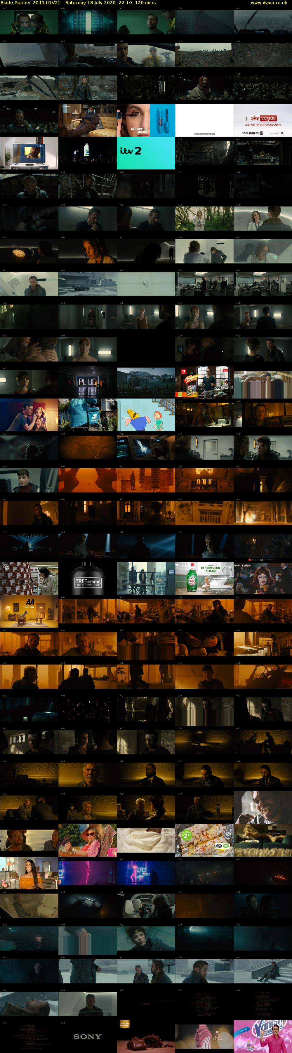Blade Runner 2049 (ITV2) Saturday 18 July 2020 22:10 - 00:10