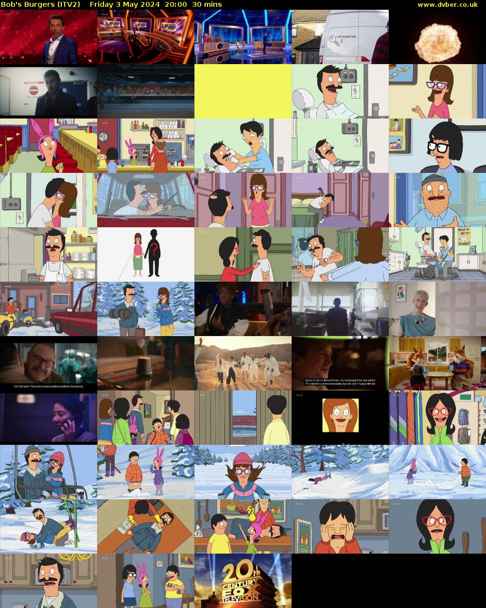 Bob's Burgers (ITV2) Friday 3 May 2024 20:00 - 20:30
