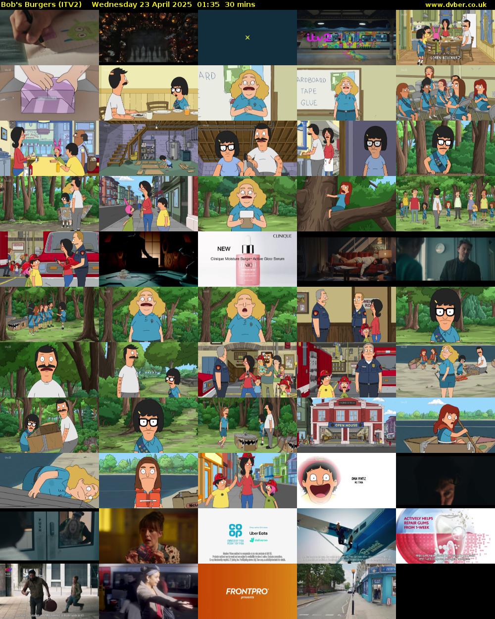Bob's Burgers (ITV2) Wednesday 23 April 2025 01:35 - 02:05