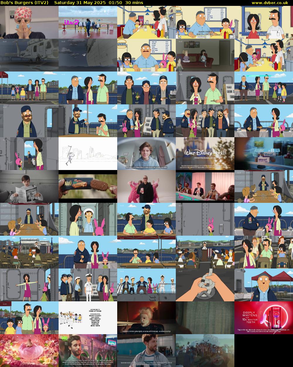 Bob's Burgers (ITV2) Saturday 31 May 2025 01:50 - 02:20