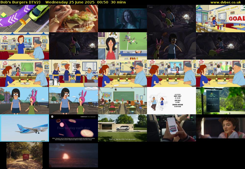 Bob's Burgers (ITV2) Wednesday 25 June 2025 00:50 - 01:20