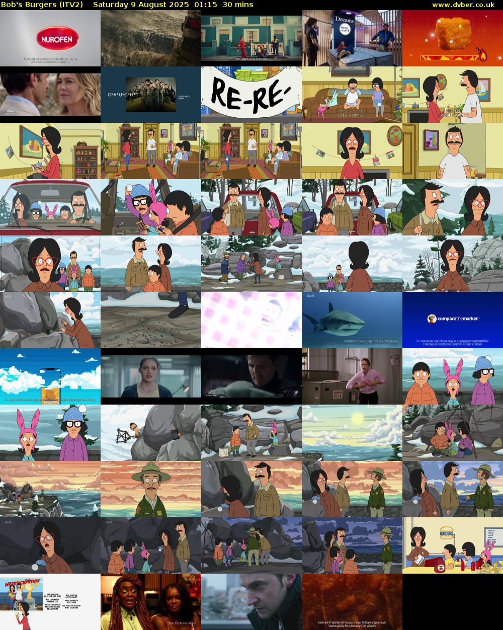 Bob's Burgers (ITV2) Saturday 9 August 2025 01:15 - 01:45