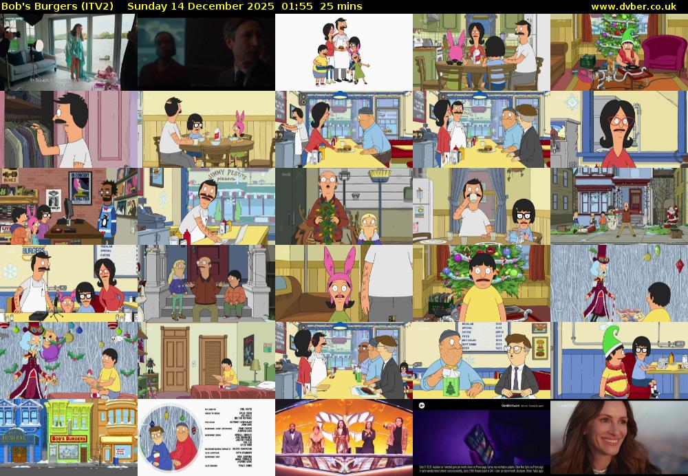 Bob's Burgers (ITV2) Sunday 14 December 2025 01:55 - 02:20