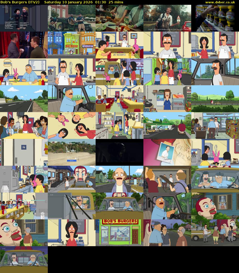 Bob's Burgers (ITV2) Saturday 10 January 2026 01:30 - 01:55