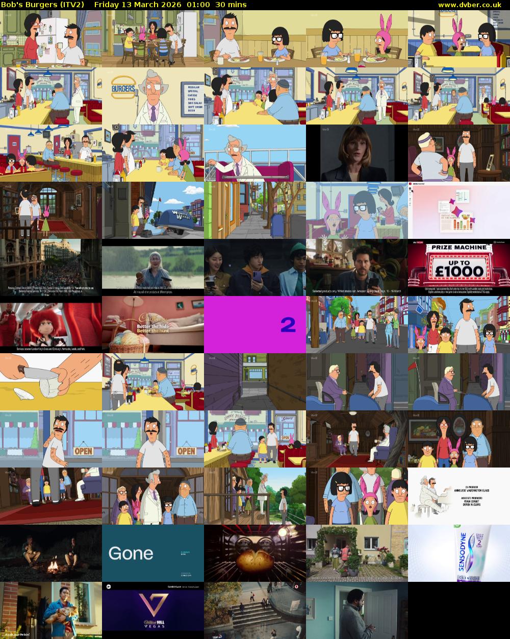 Bob's Burgers (ITV2) Friday 13 March 2026 01:00 - 01:30
