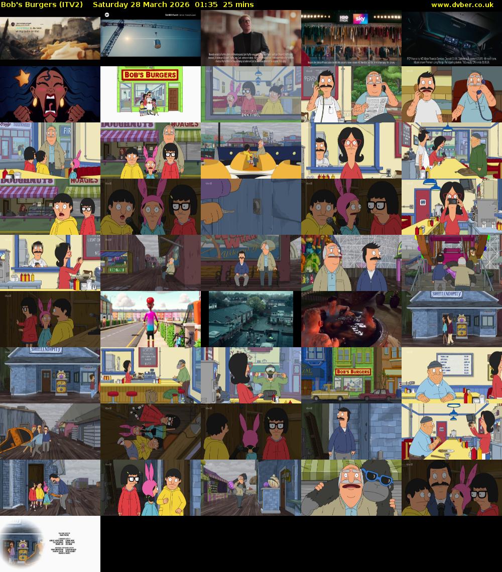 Bob's Burgers (ITV2) Saturday 28 March 2026 01:35 - 02:00