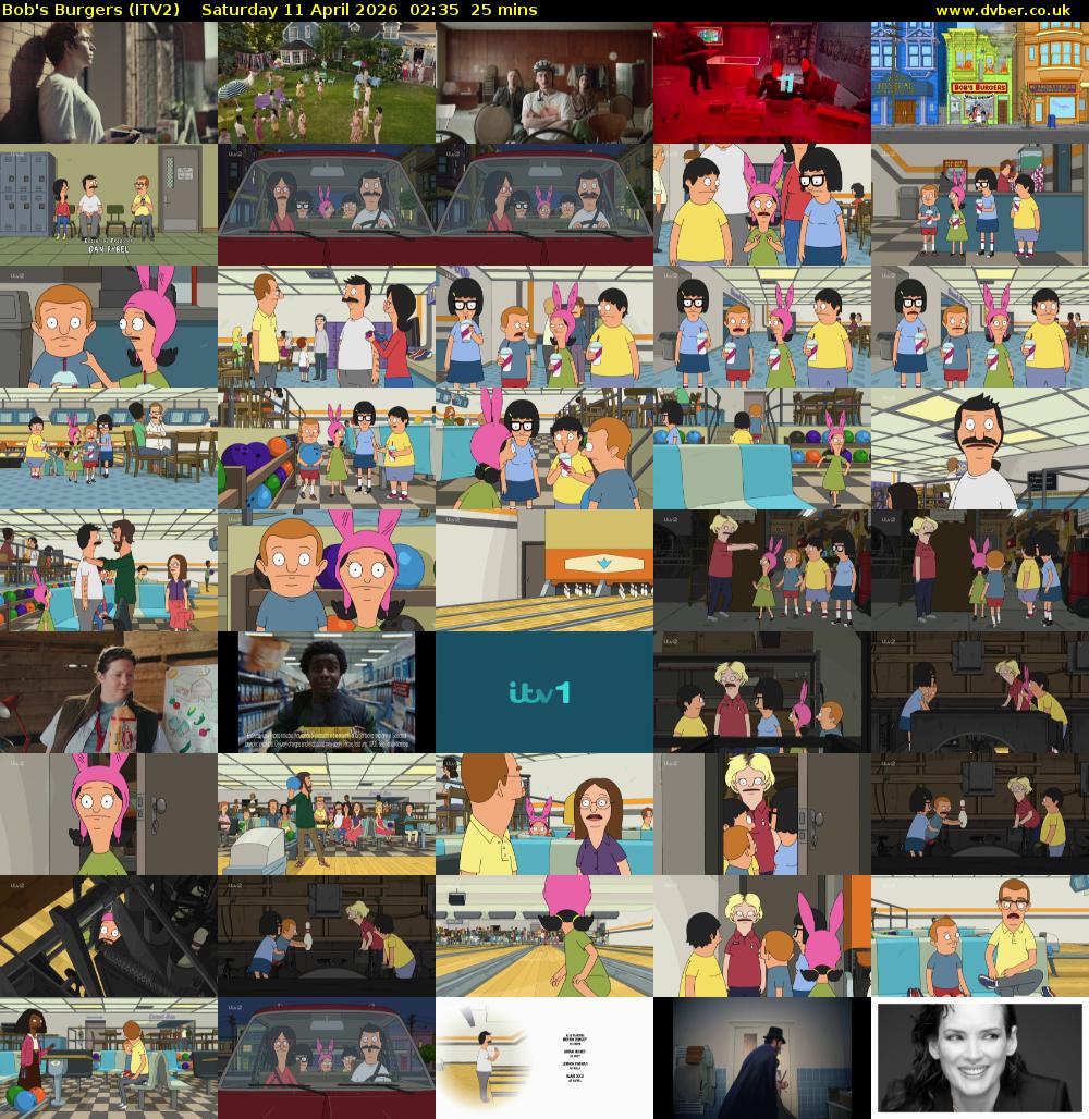 Bob's Burgers (ITV2) Saturday 11 April 2026 02:35 - 03:00