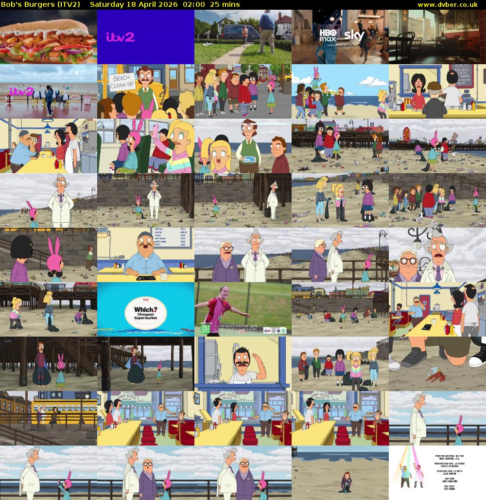 Bob's Burgers (ITV2) Saturday 18 April 2026 02:00 - 02:25