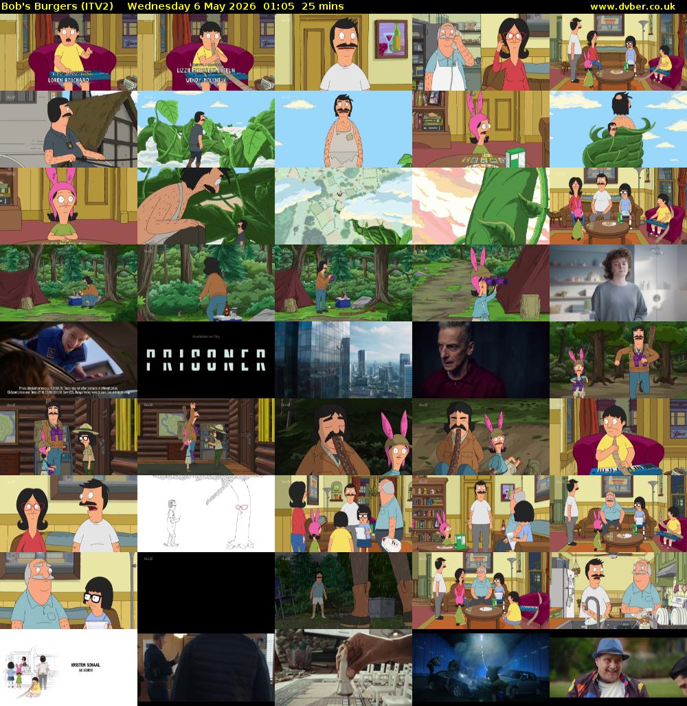 Bob's Burgers (ITV2) Wednesday 6 May 2026 01:05 - 01:30