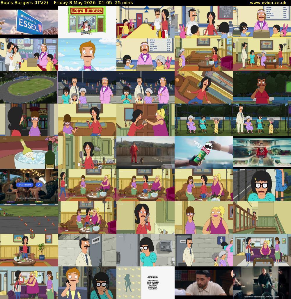 Bob's Burgers (ITV2) Friday 8 May 2026 01:05 - 01:30