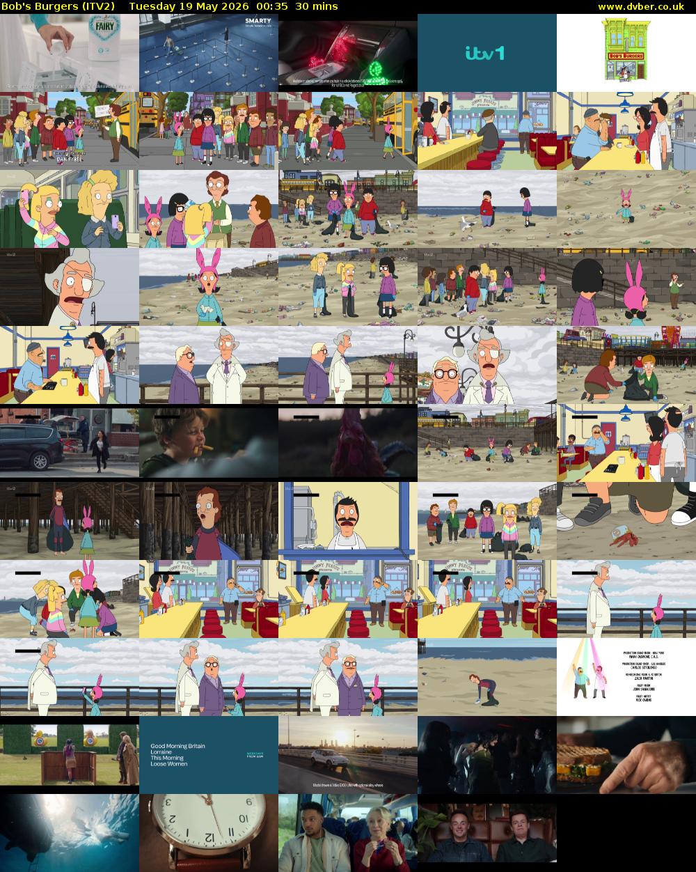 Bob's Burgers (ITV2) Tuesday 19 May 2026 00:35 - 01:05