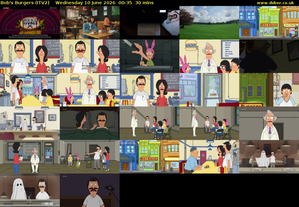 Bob's Burgers (ITV2) Wednesday 10 June 2026 00:35 - 01:05