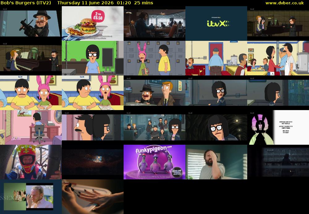 Bob's Burgers (ITV2) Thursday 11 June 2026 01:20 - 01:45