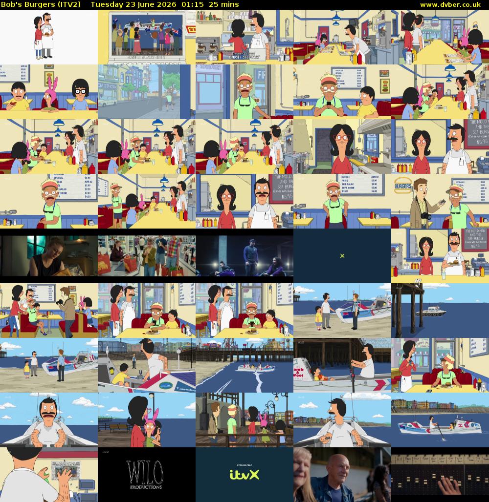 Bob's Burgers (ITV2) Tuesday 23 June 2026 01:15 - 01:40