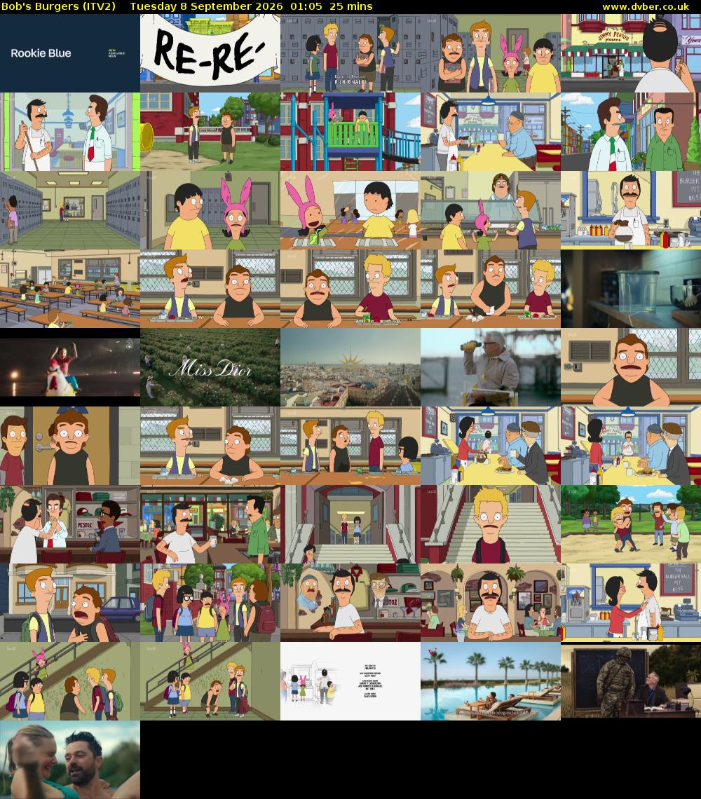 Bob's Burgers (ITV2) Tuesday 8 September 2026 01:05 - 01:30