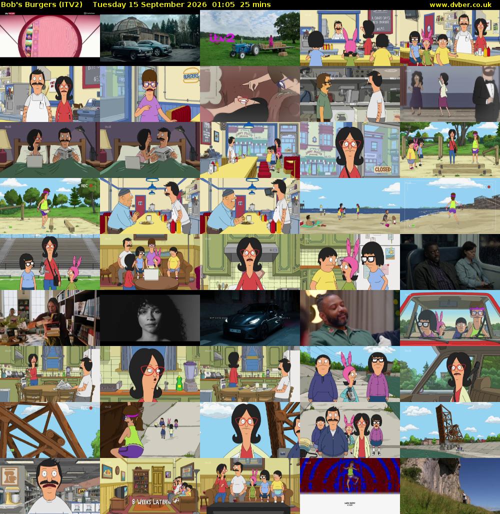 Bob's Burgers (ITV2) Tuesday 15 September 2026 01:05 - 01:30