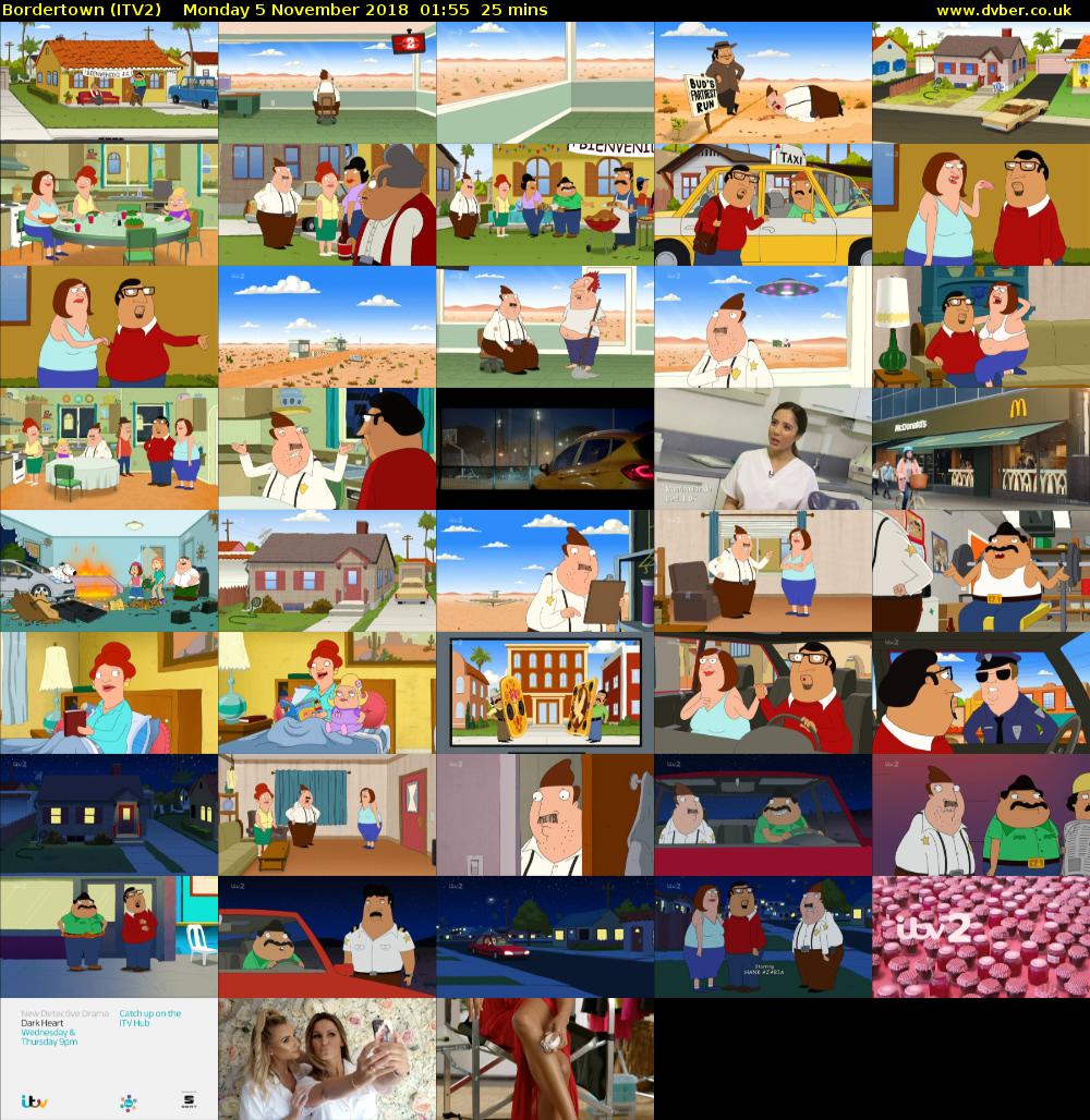 Bordertown (ITV2) Monday 5 November 2018 01:55 - 02:20
