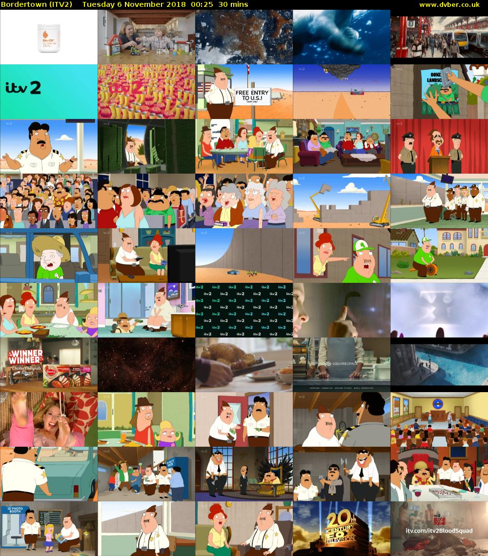 Bordertown (ITV2) Tuesday 6 November 2018 00:25 - 00:55