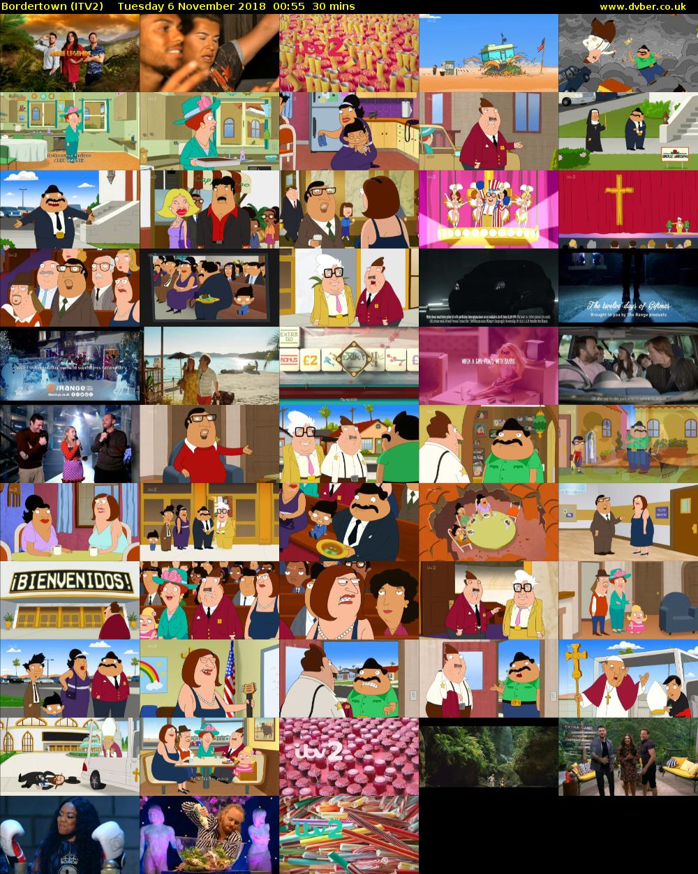 Bordertown (ITV2) Tuesday 6 November 2018 00:55 - 01:25