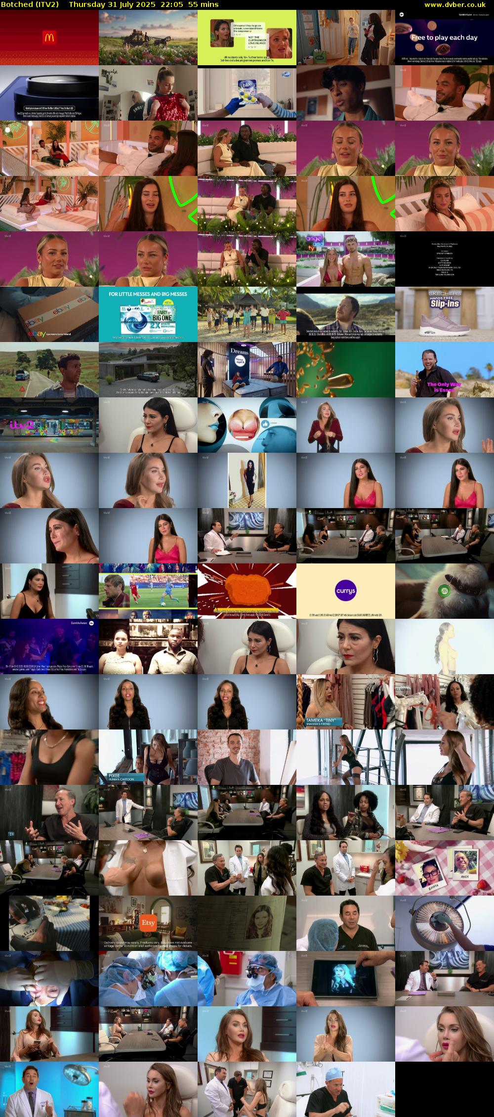 Botched (ITV2) Thursday 31 July 2025 22:05 - 23:00