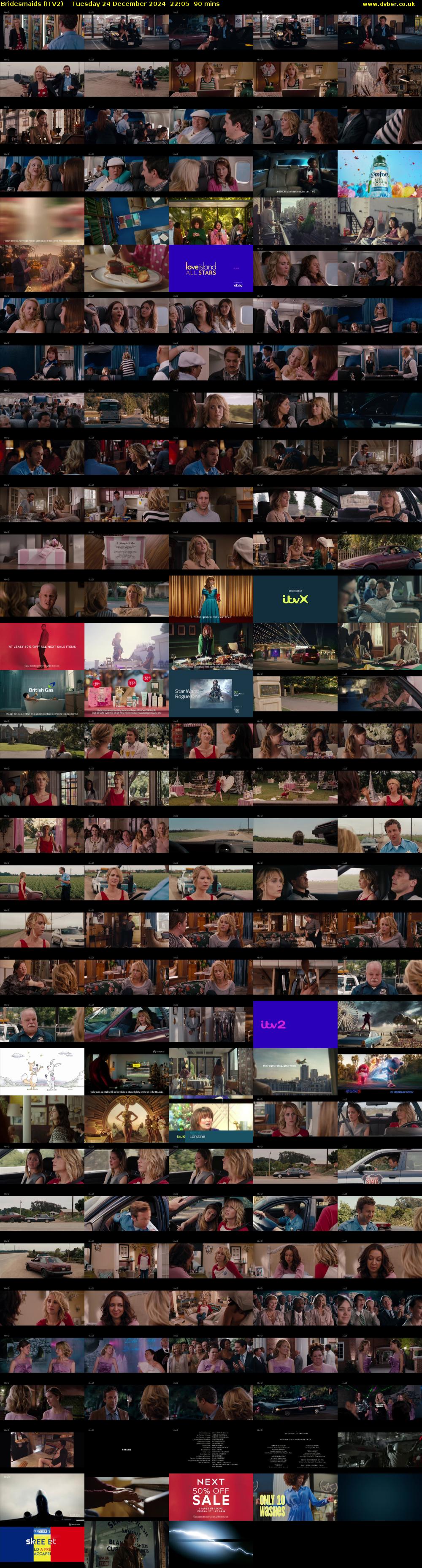 Bridesmaids (ITV2) Tuesday 24 December 2024 22:05 - 23:35