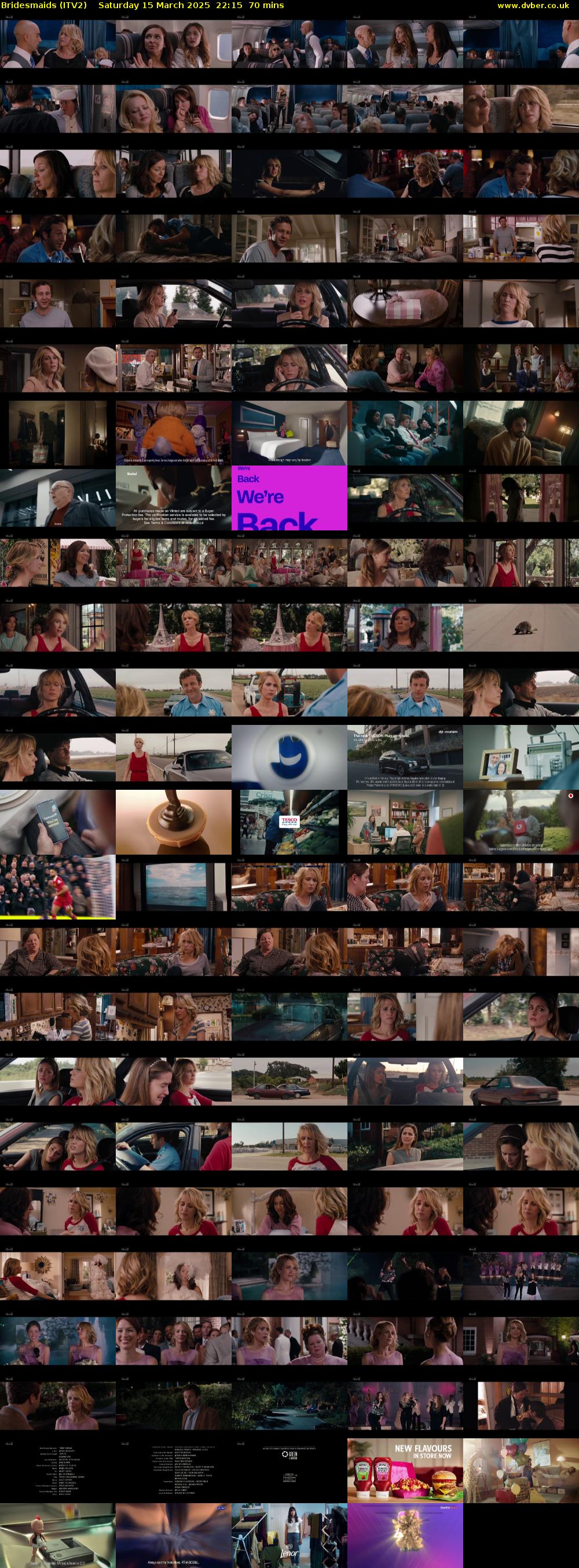 Bridesmaids (ITV2) Saturday 15 March 2025 22:15 - 23:25