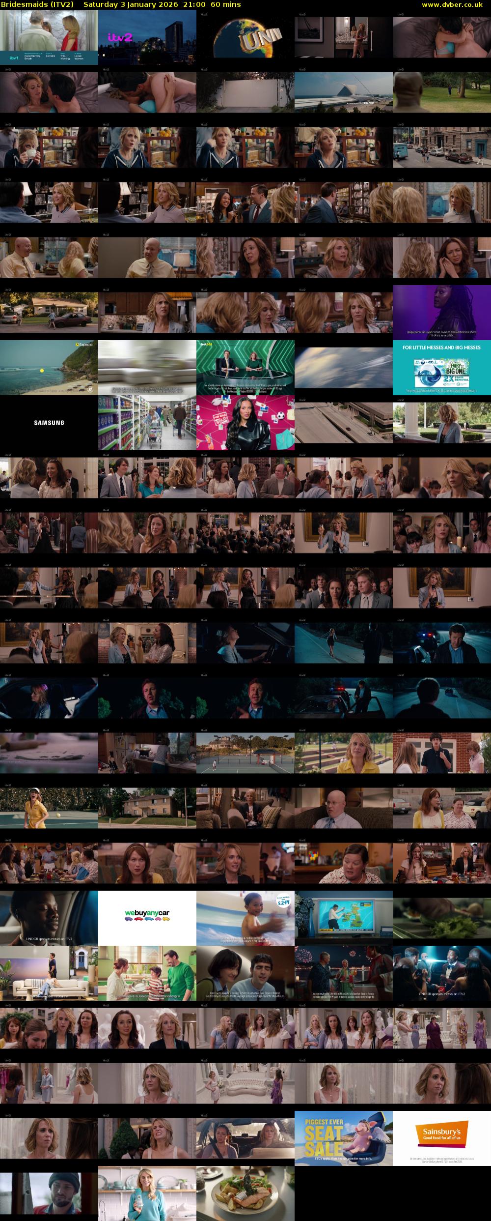 Bridesmaids (ITV2) Saturday 3 January 2026 21:00 - 22:00