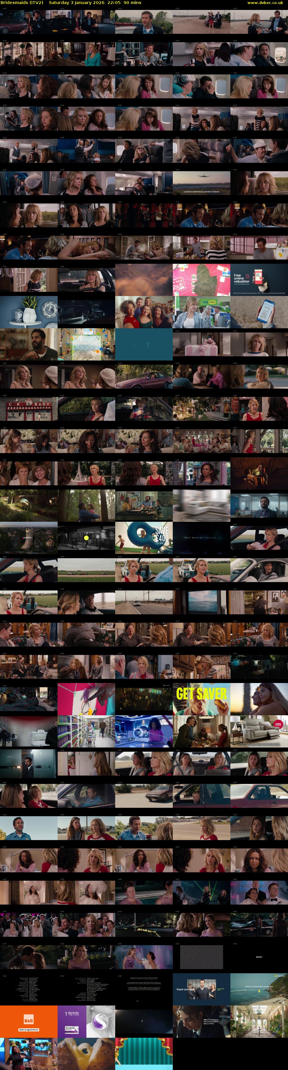 Bridesmaids (ITV2) Saturday 3 January 2026 22:05 - 23:35