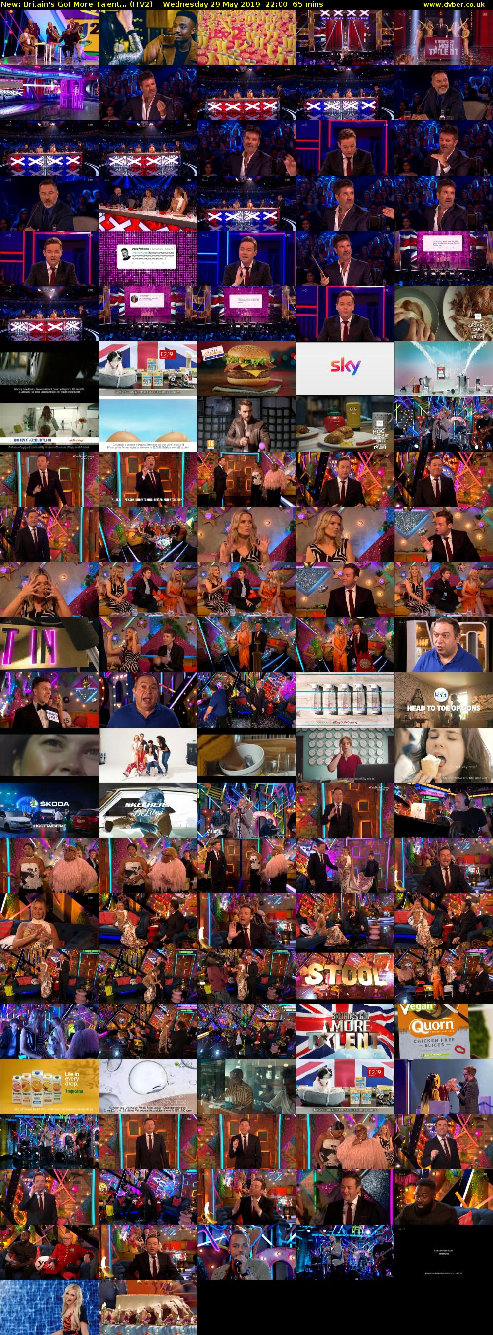 Britain's Got More Talent... (ITV2) Wednesday 29 May 2019 22:00 - 23:05