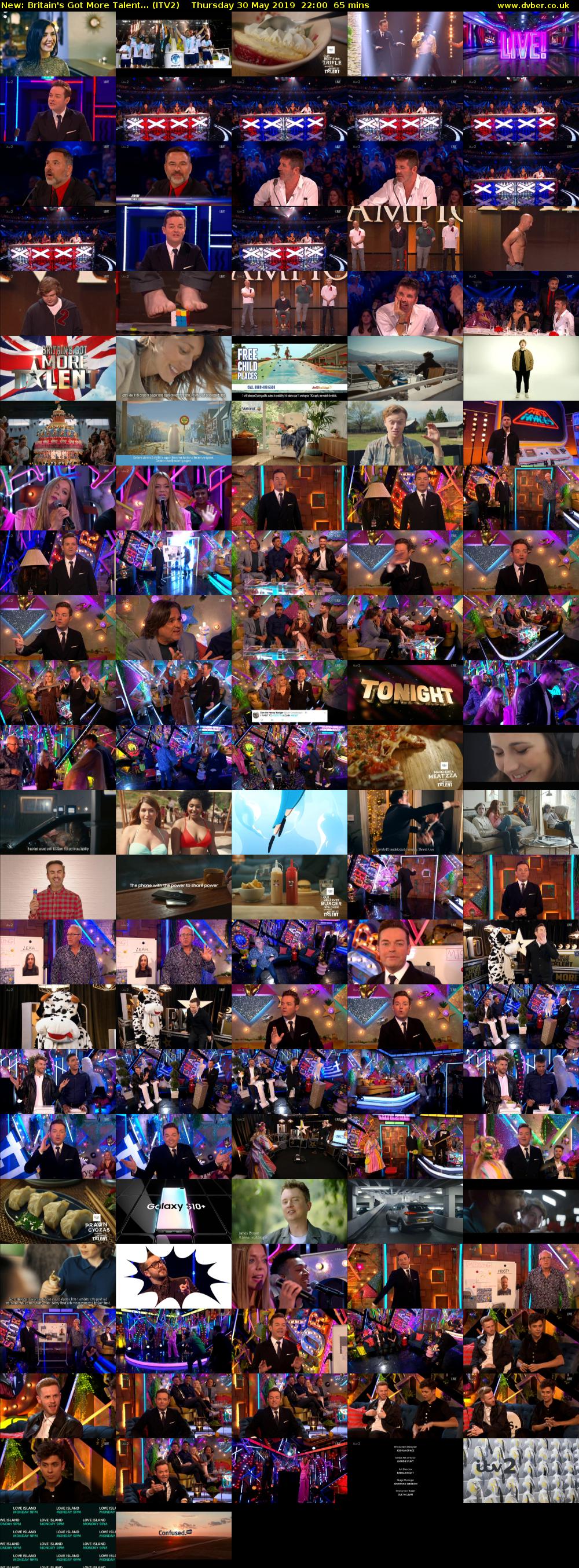 Britain's Got More Talent... (ITV2) Thursday 30 May 2019 22:00 - 23:05