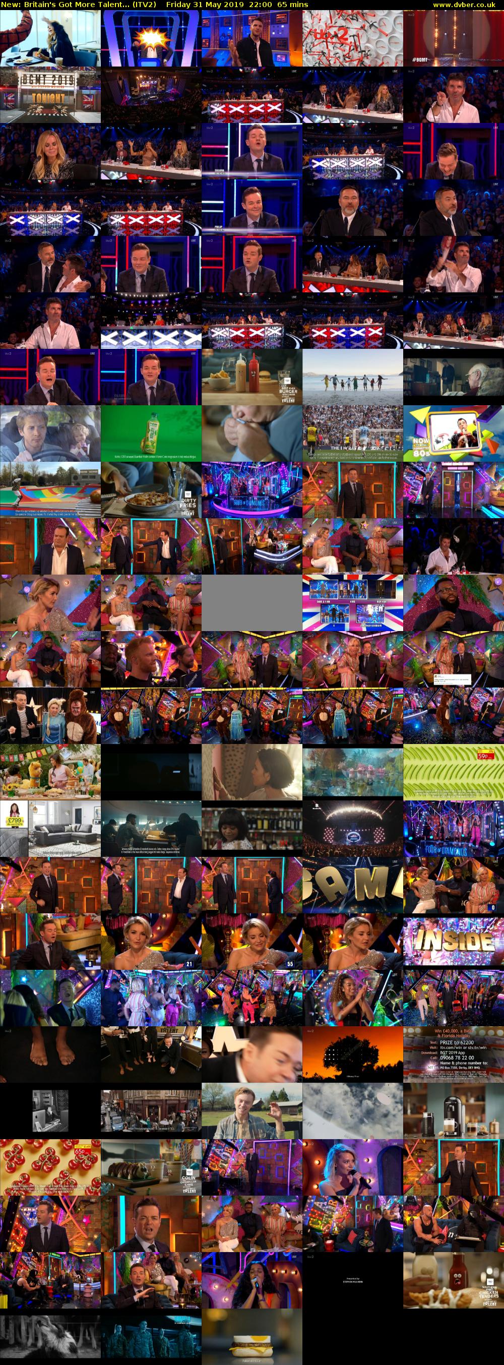Britain's Got More Talent... (ITV2) Friday 31 May 2019 22:00 - 23:05