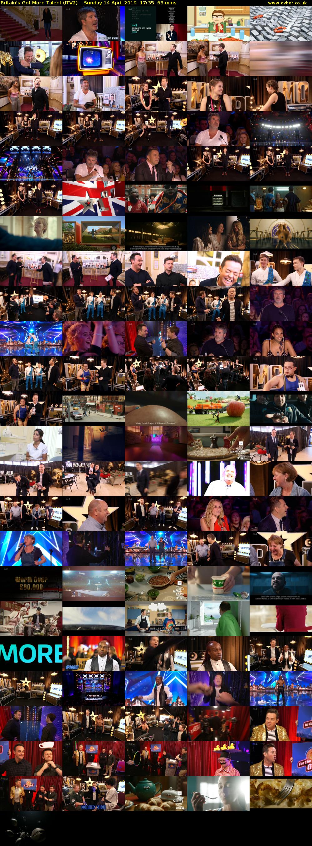 Britain's Got More Talent (ITV2) Sunday 14 April 2019 17:35 - 18:40