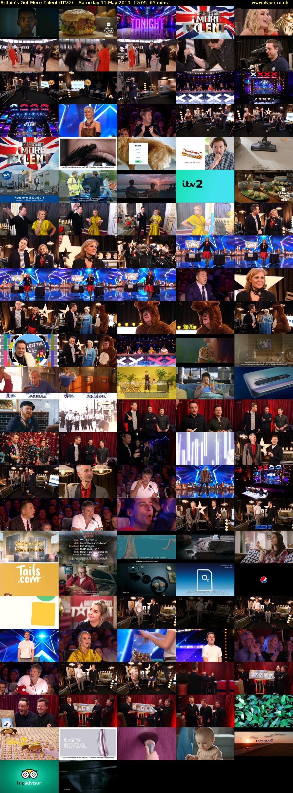 Britain's Got More Talent (ITV2) Saturday 11 May 2019 12:05 - 13:10