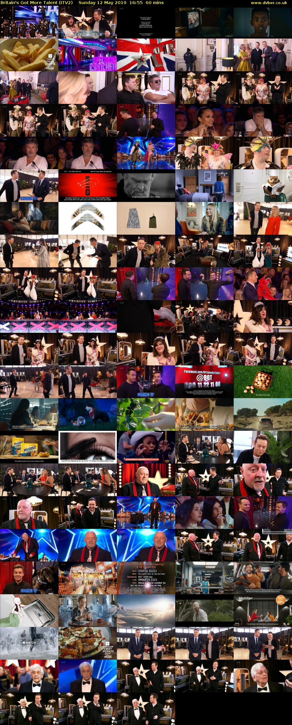 Britain's Got More Talent (ITV2) Sunday 12 May 2019 16:55 - 17:55