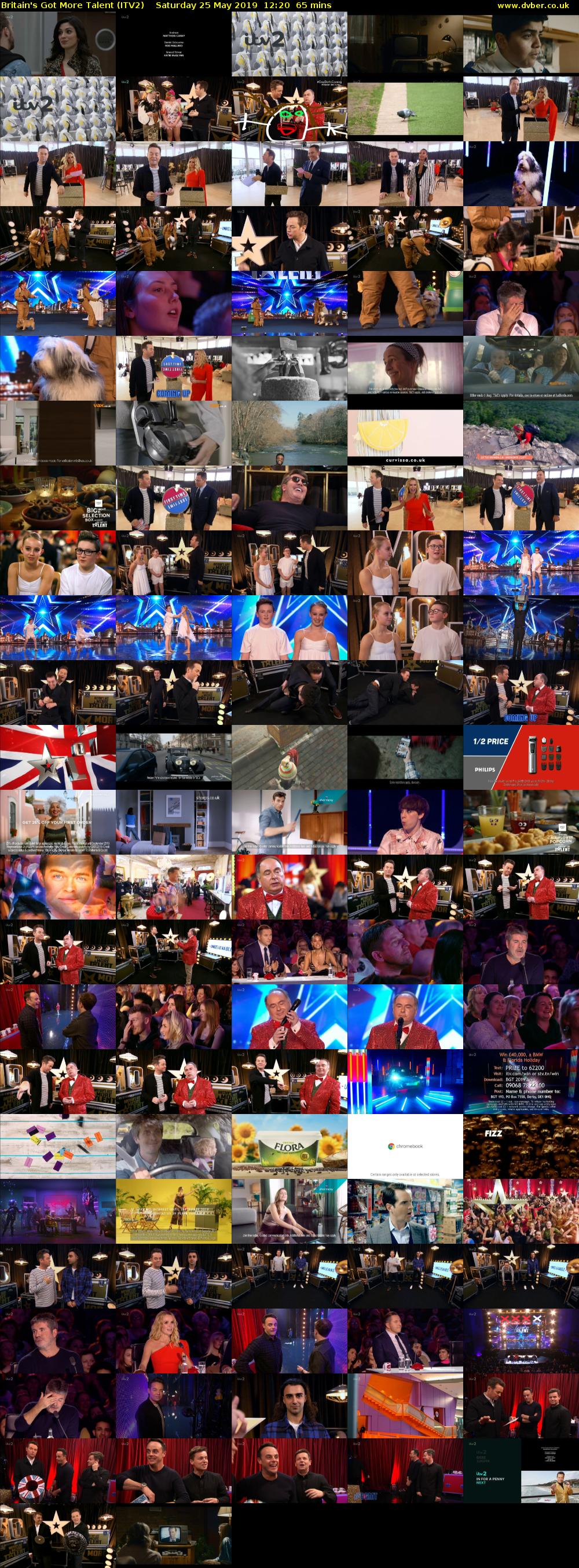 Britain's Got More Talent (ITV2) Saturday 25 May 2019 12:20 - 13:25