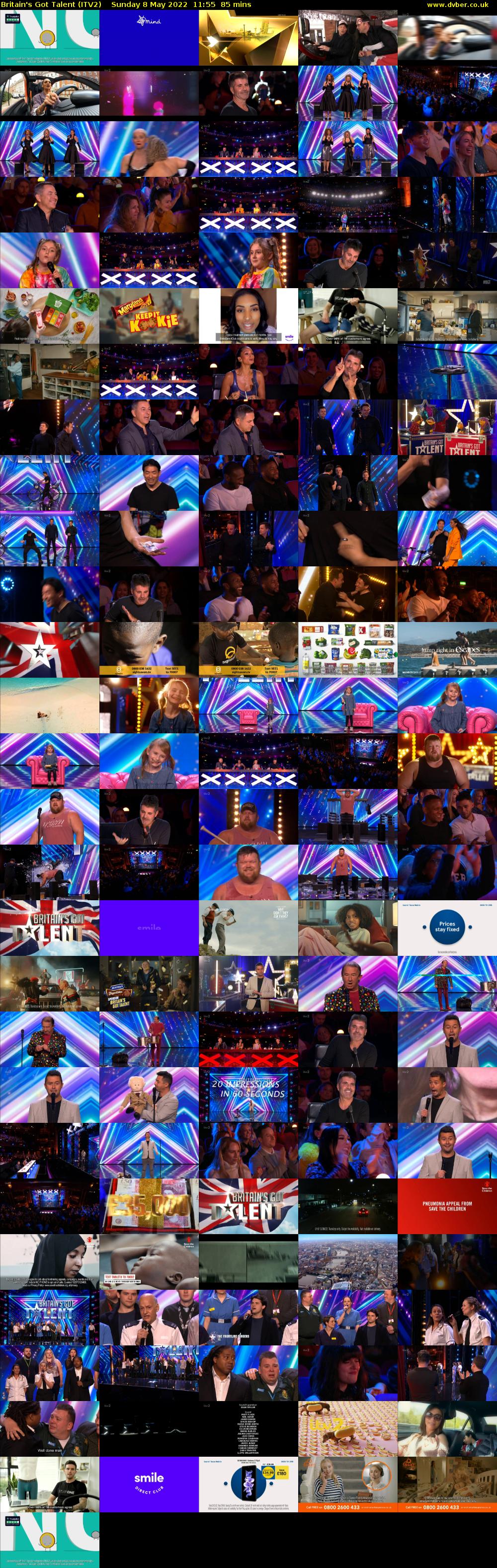 Britain's Got Talent (ITV2) Sunday 8 May 2022 11:55 - 13:20