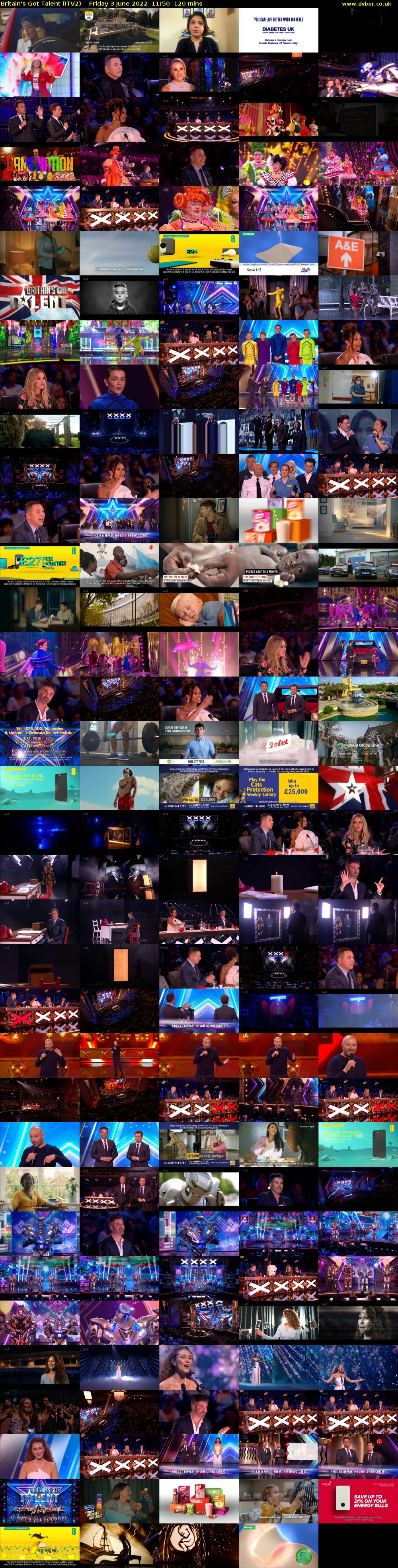 Britain's Got Talent (ITV2) Friday 3 June 2022 11:50 - 13:50