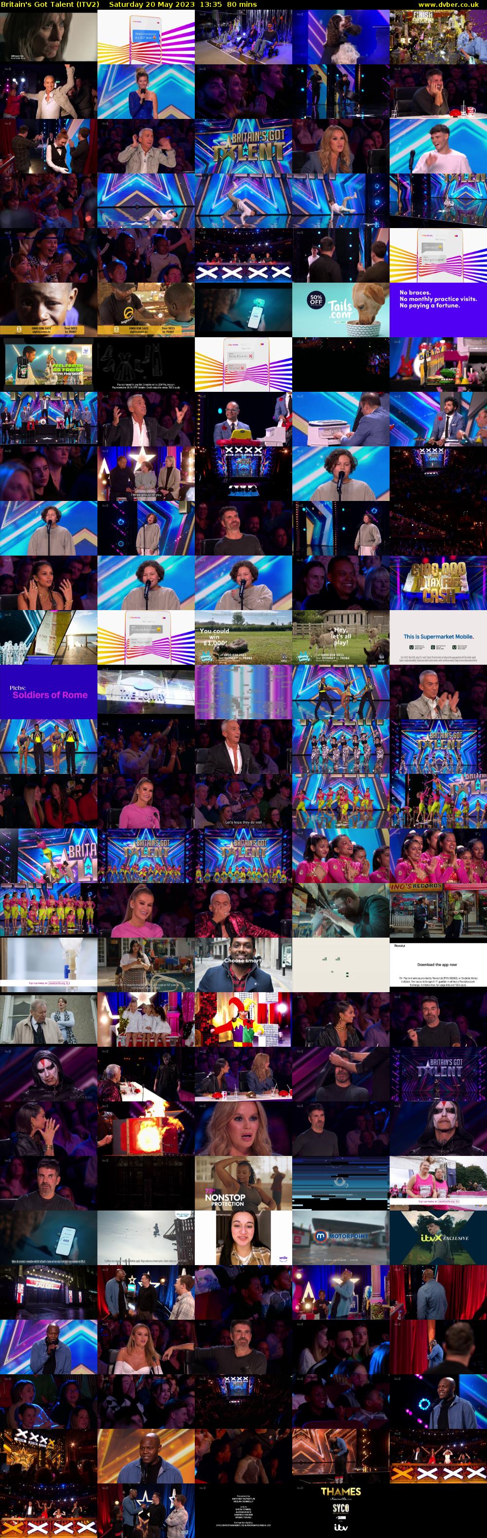 Britain's Got Talent (ITV2) Saturday 20 May 2023 13:35 - 14:55