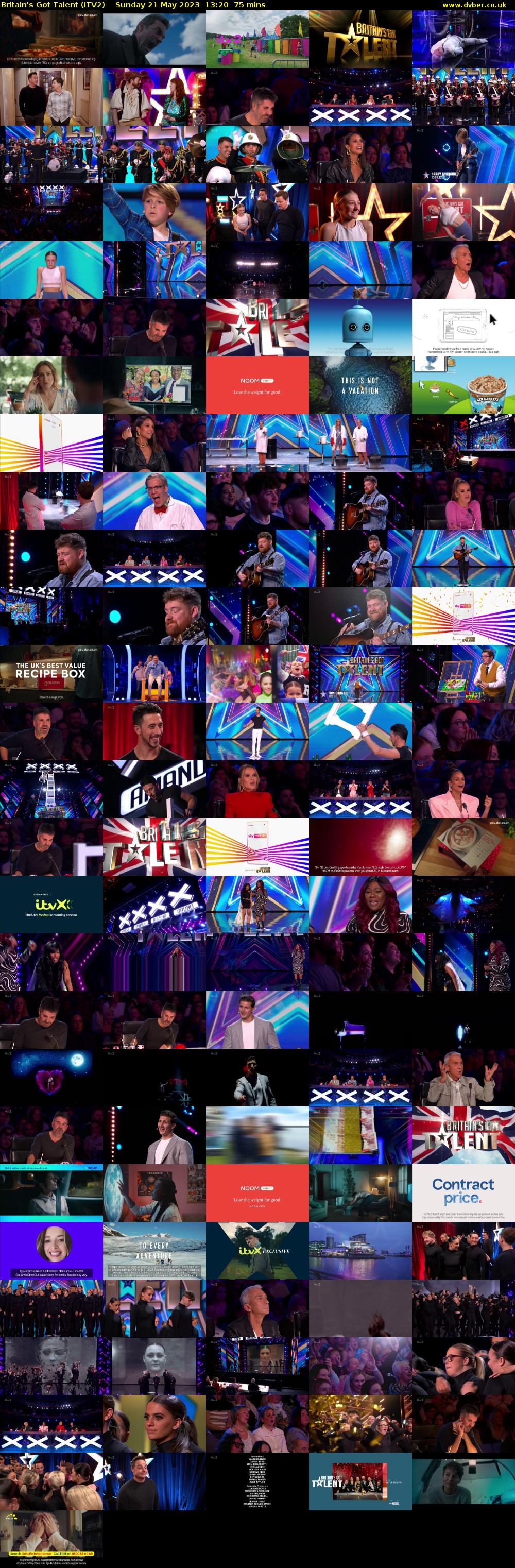 Britain's Got Talent (ITV2) Sunday 21 May 2023 13:20 - 14:35