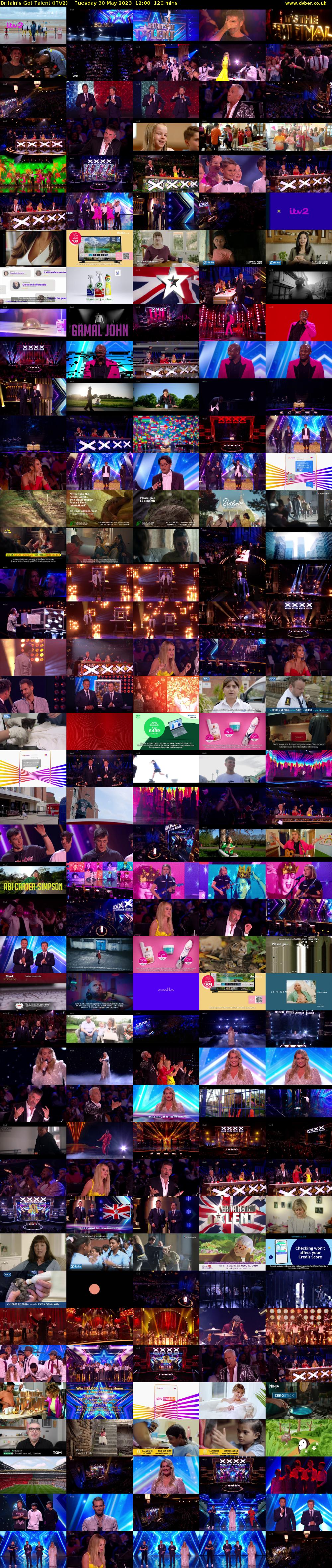 Britain's Got Talent (ITV2) Tuesday 30 May 2023 12:00 - 14:00