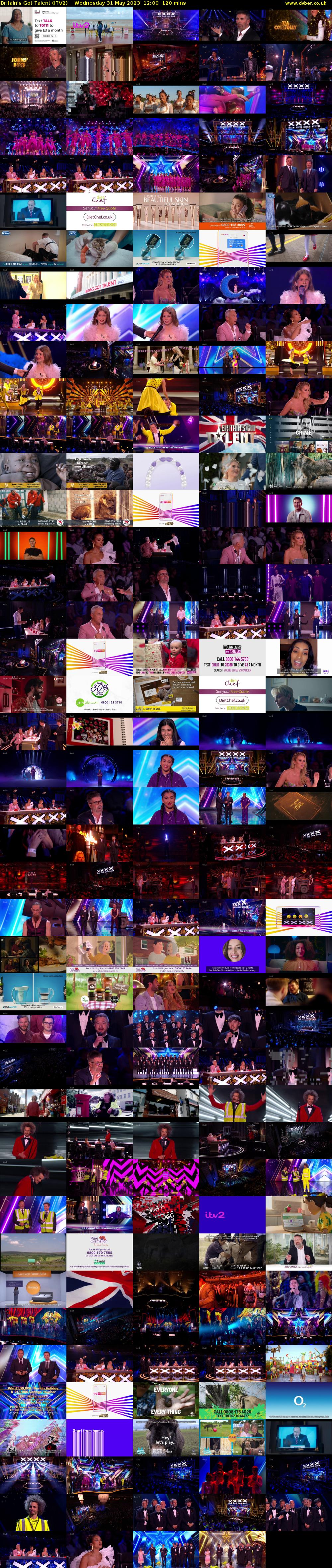 Britain's Got Talent (ITV2) Wednesday 31 May 2023 12:00 - 14:00