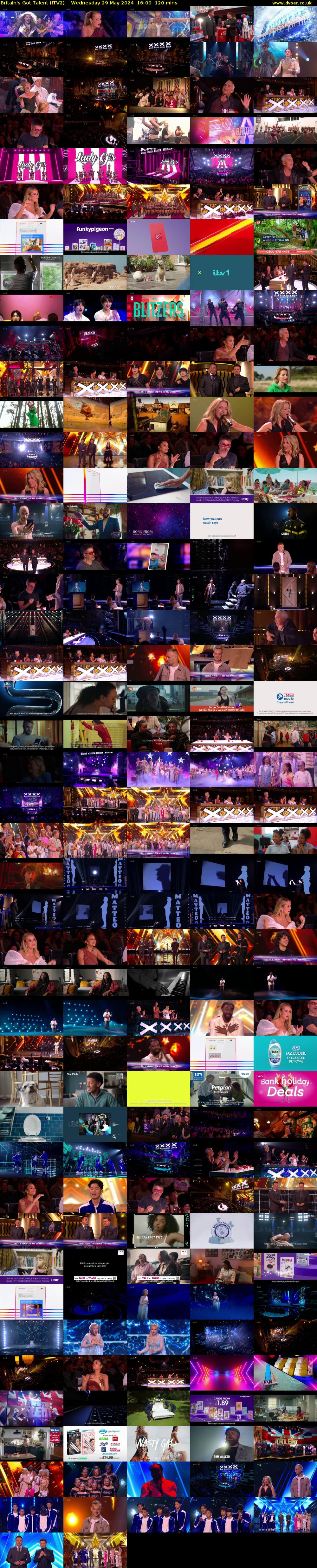 Britain's Got Talent (ITV2) Wednesday 29 May 2024 16:00 - 18:00