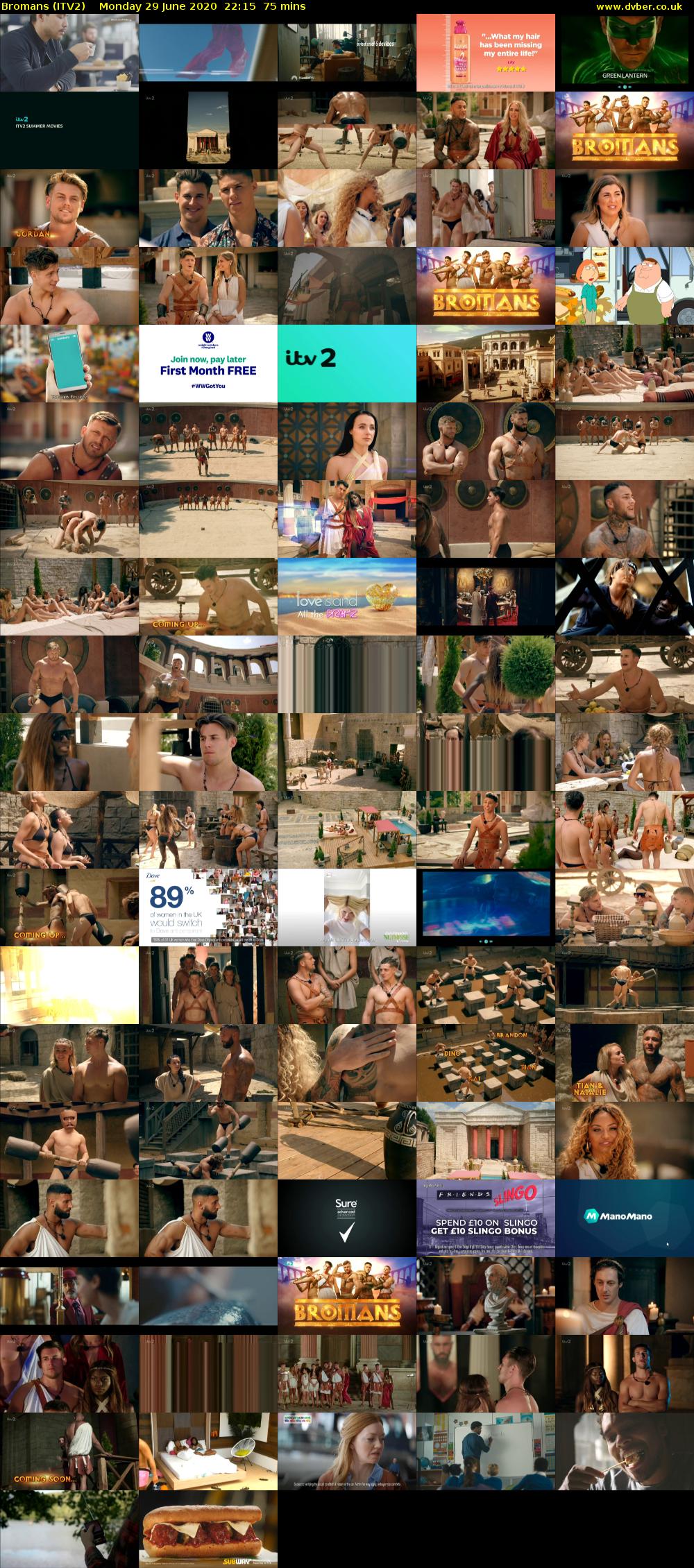 Bromans (ITV2) Monday 29 June 2020 22:15 - 23:30