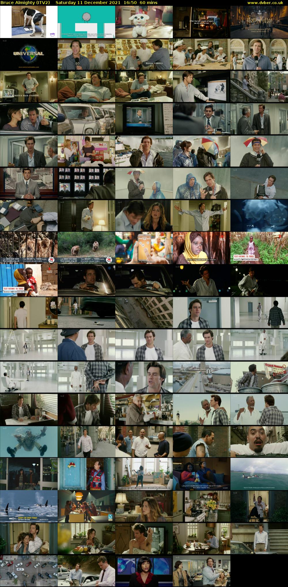 Bruce Almighty (ITV2) Saturday 11 December 2021 16:50 - 17:50