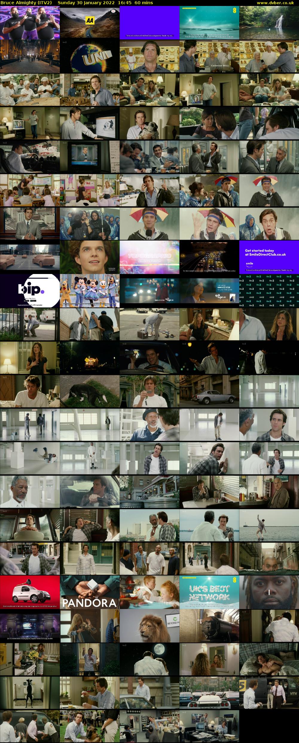 Bruce Almighty (ITV2) Sunday 30 January 2022 16:45 - 17:45