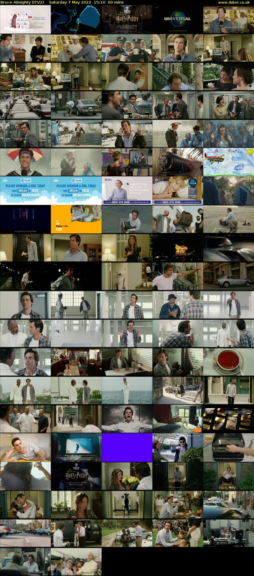 Bruce Almighty (ITV2) Saturday 7 May 2022 15:10 - 16:10